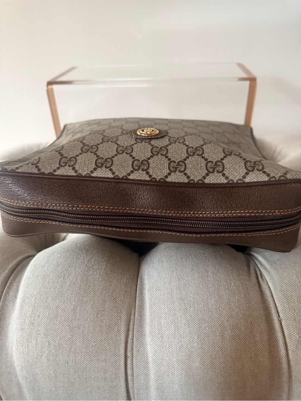 Vintage Gucci Accessory Collection GG Supreme Clutch Bag - Pristine 1980’s - Picture 4 of 16